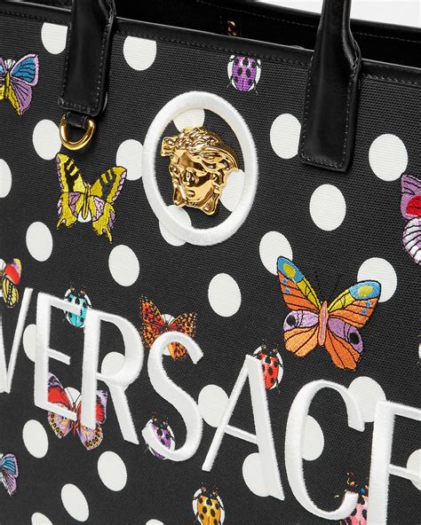 versace butterfly tote|versace la medusa.